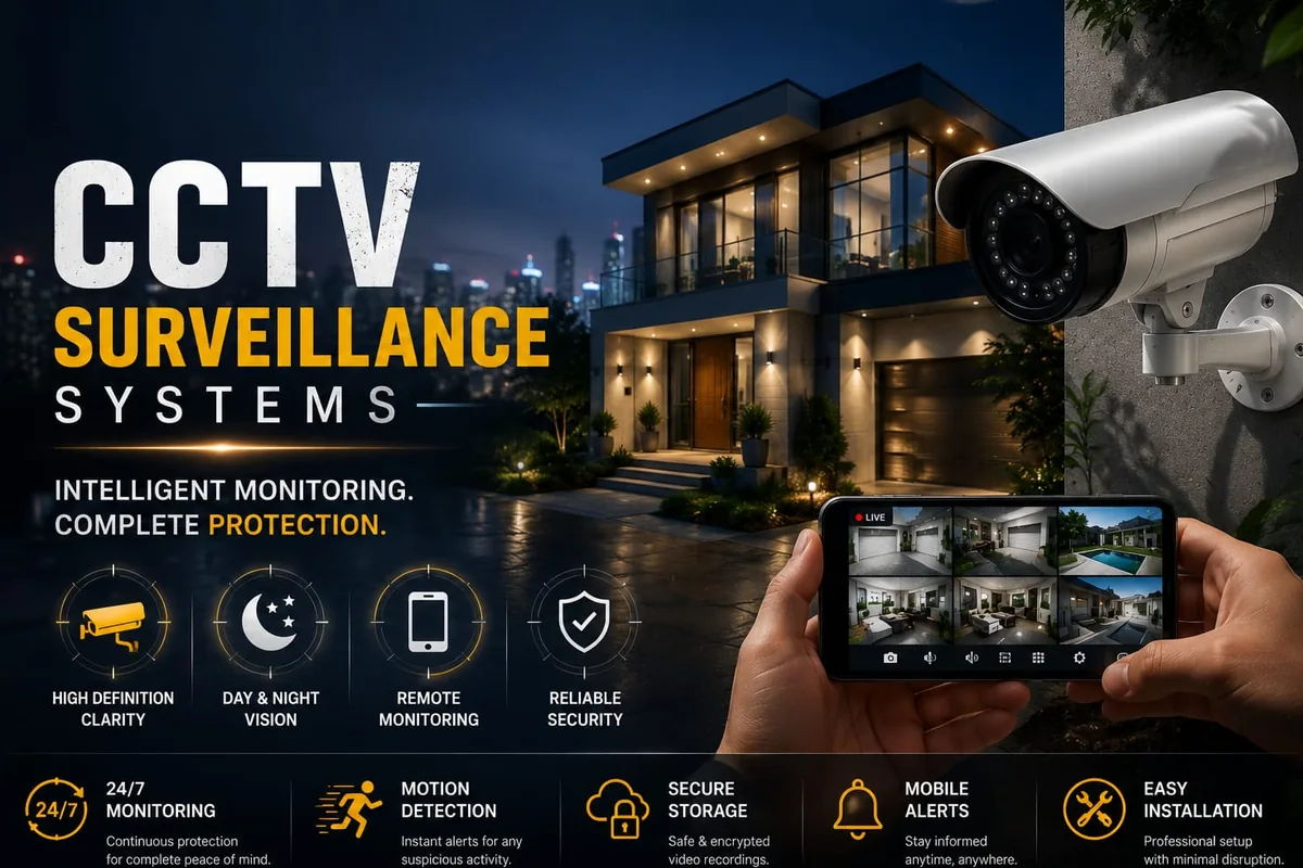 SS SecurSys CCTV surveillance installation for homes, offices and industries
